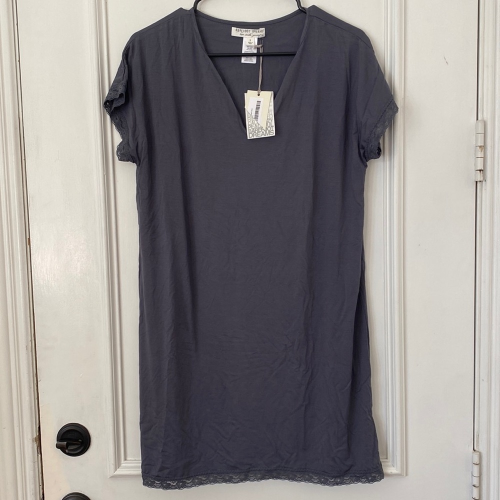 BAREFOOT DREAMS LUXE MILK NIGHTSHIRT  JERSEY SLEEP